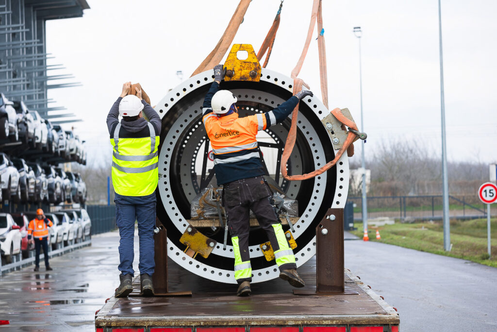 Reportage photo chantier eoliennes Enerlice