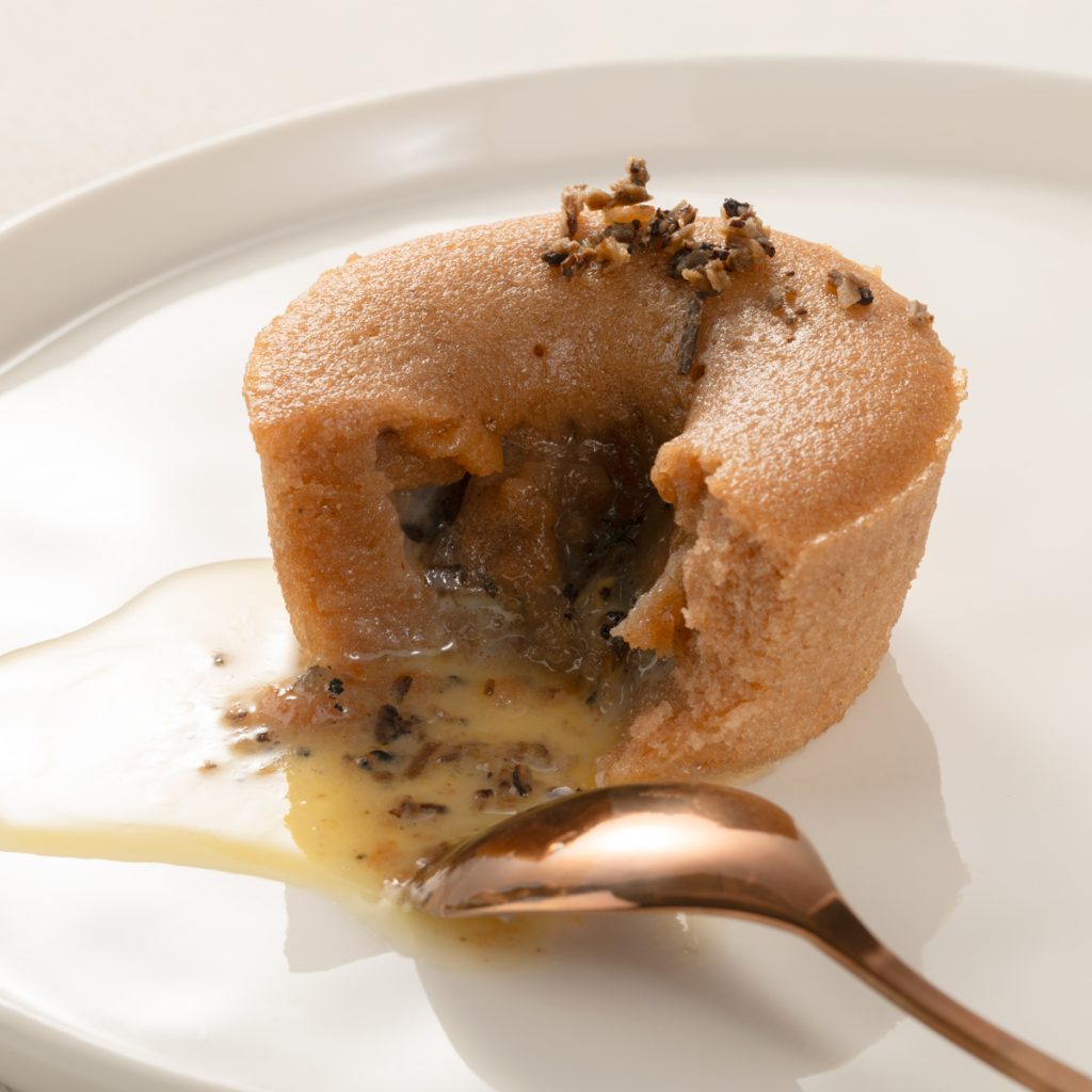 Moelleux marron truffe – photo culinaire artisanale Valence