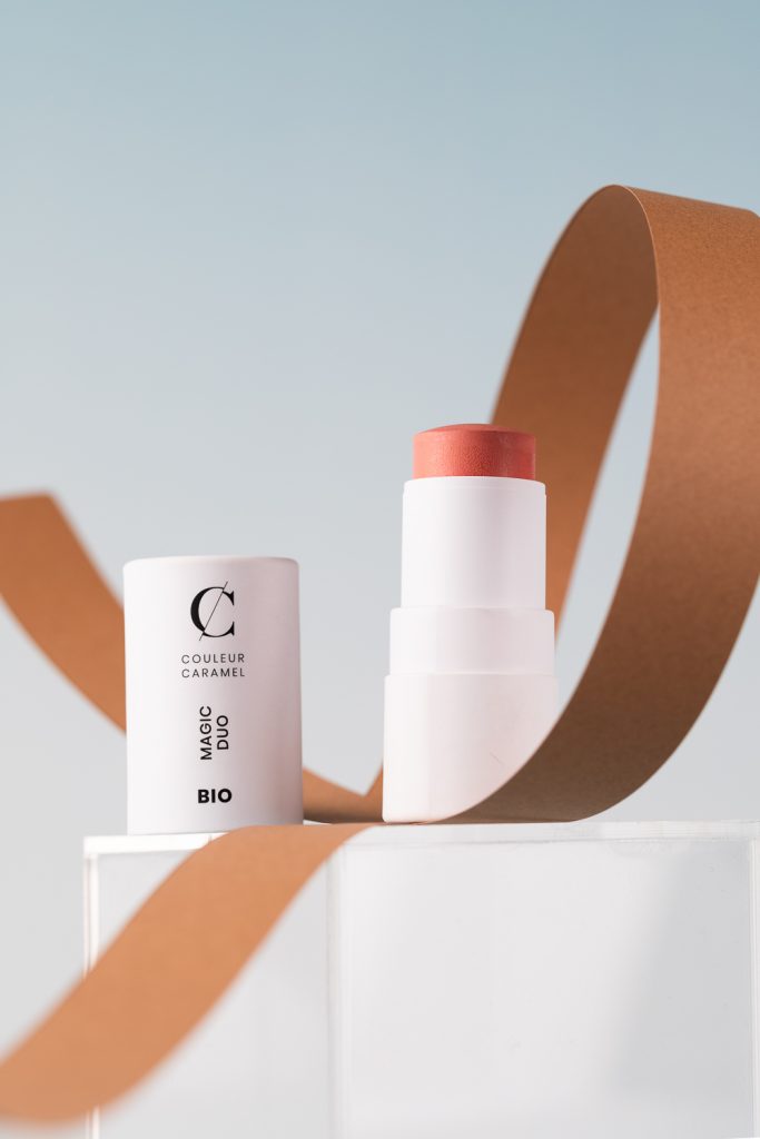 Zoom sur étiquette cosmétique